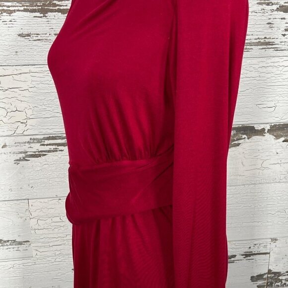 CABI Applaud Faux Wrap Top Red Size S #946 EUC - Picture 4 of 6